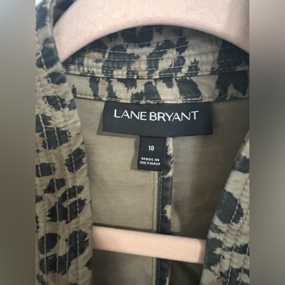 Lane Bryant - Ruffle-Bottom Jacket - Animal Print Size 18 - Picture 5 of 9